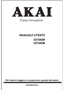 Manual Akai ICE104SW Fridge-Freezer