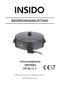 Bedienungsanleitung Insido PP-42.11.1 Pfanne