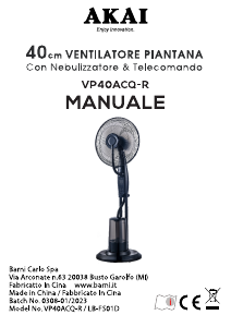 Manuale Akai VP40ACQ-R Ventilatore