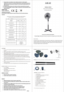 Manuale Akai VP4022 Ventilatore