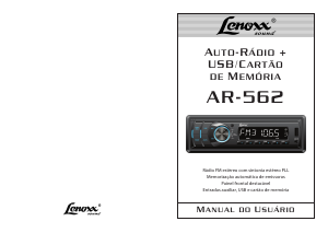 Manual Lenoxx AR-562 Auto-rádio