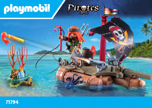 Instrukcja Playmobil set 71794 Pirates Piracka tratwa ze skarbem