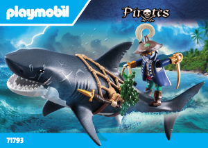 Instrukcja Playmobil set 71793 Pirates Rekin olbrzym z piratem