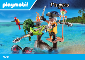 Instrukcja Playmobil set 71795 Pirates Pirat z balistą