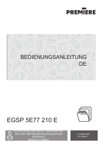 Bedienungsanleitung Premiere EGSP 5E77 210 E Geschirrspüler