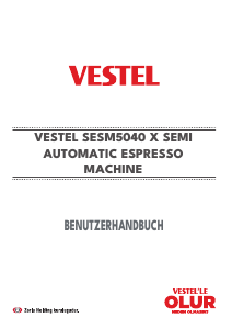 Bedienungsanleitung Vestel SESM5040 X Espressomaschine