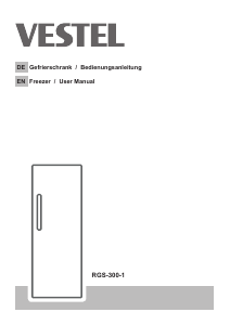 Bedienungsanleitung Vestel RGS-300-1 Gefrierschrank