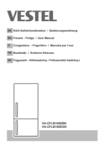 Bedienungsanleitung Vestel VA-CFLB165EBN Kühl-gefrierkombination