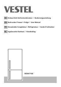 Bedienungsanleitung Vestel VEKK7156 Kühl-gefrierkombination