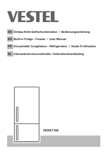 Mode d’emploi Vestel VEKK7196 Réfrigérateur combiné