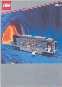Käyttöohje Lego set 10002 Trains Junavaunu