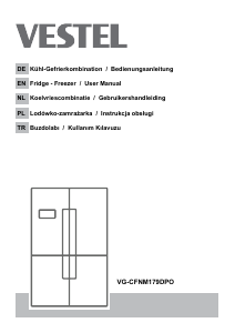 Bedienungsanleitung Vestel VG-CFNM179DPO Kühl-gefrierkombination