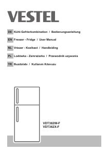 Bedienungsanleitung Vestel VDT362X-F Kühl-gefrierkombination