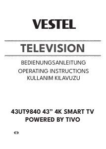Bedienungsanleitung Vestel 43UT9840 LED fernseher