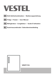 Manual Vestel VEKF1116 Refrigerator