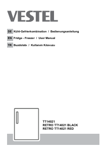 Bedienungsanleitung Vestel RETRO TT14021 RED Kühlschrank