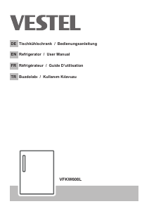 Kullanım kılavuzu Vestel VFKW608L Buzdolabı