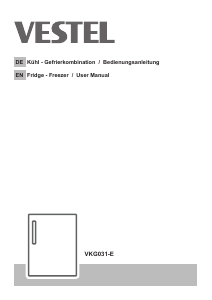 Bedienungsanleitung Vestel VKG031-E Kühlschrank