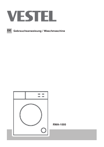 Bedienungsanleitung Vestel RWA-1000 Waschmaschine