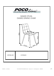 Manual de uso POCOline Dawid Silla