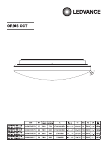 Brugsanvisning Ledvance Orbis CCT Lampe