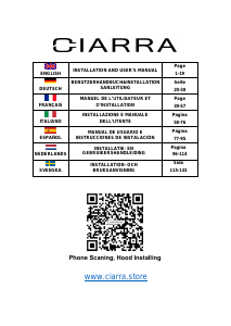 Handleiding Ciarra CBCB6736N Afzuigkap