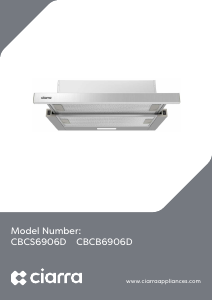 Mode d’emploi Ciarra CBCS6906D Hotte aspirante
