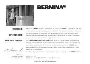 Handleiding Bernina Activa 240 Naaimachine