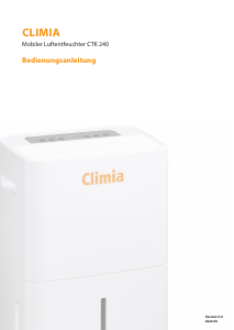 Bedienungsanleitung Climia CTK 240 Luftentfeuchter