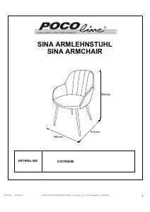 Kullanım kılavuzu POCOline Sina Sandalye