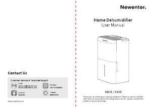 Bedienungsanleitung Newentor ND30 Luftentfeuchter