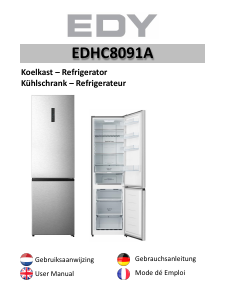 Bedienungsanleitung Edy EDHC8091A Kühl-gefrierkombination