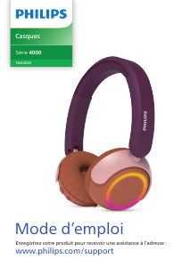Mode d’emploi Philips TAK4200MP Casque