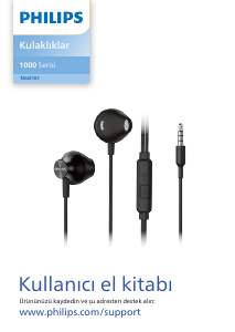 Kullanım kılavuzu Philips TAUE101BK Kulaklık