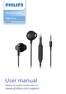Handleiding Philips TAUE101BK Koptelefoon