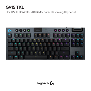 Priručnik Logitech G915 TKL Klavijatura