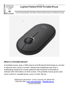 Manual Logitech M350 Pebble Mouse