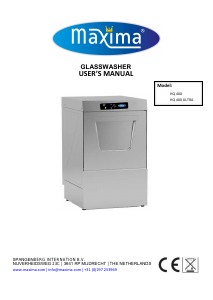Manual Maxima HQ 400 Ultra Dishwasher