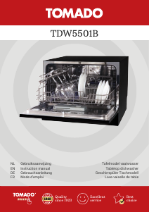 Mode d’emploi Tomado TDW5501B Lave-vaisselle