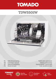Mode d’emploi Tomado TDW5501W Lave-vaisselle