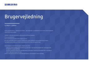 Brugsanvisning Samsung C27R500FHR LED-skærm