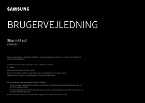 Brugsanvisning Samsung C49RG90SSP LED-skærm