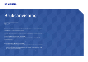 Bruksanvisning Samsung S24A400VEU LED skärm