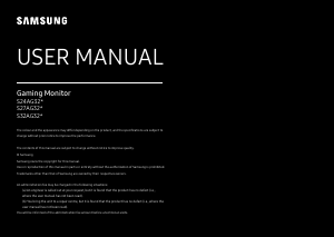Handleiding Samsung S24AG320NU LED monitor