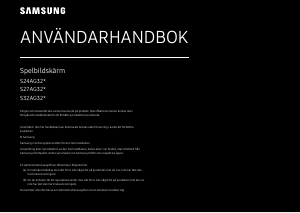 Bruksanvisning Samsung S24AG320NU LED skärm