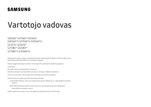 Vadovas Samsung S24D600EAU LED monitorius