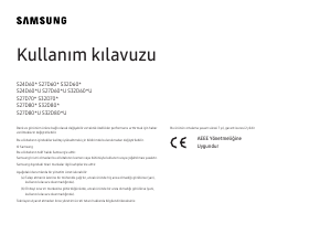 Kullanım kılavuzu Samsung S24D600UAU LED ekran