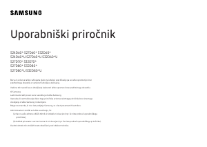 Priročnik Samsung S27D706EAU LED-zaslon