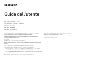Manuale Samsung S27D800EAU Monitor LED
