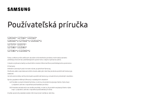 Návod Samsung S27D800EAU LED monitor